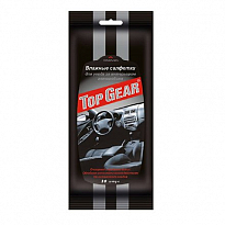 Салфетки TOP GEAR для пластика салона влажные 1/32шт